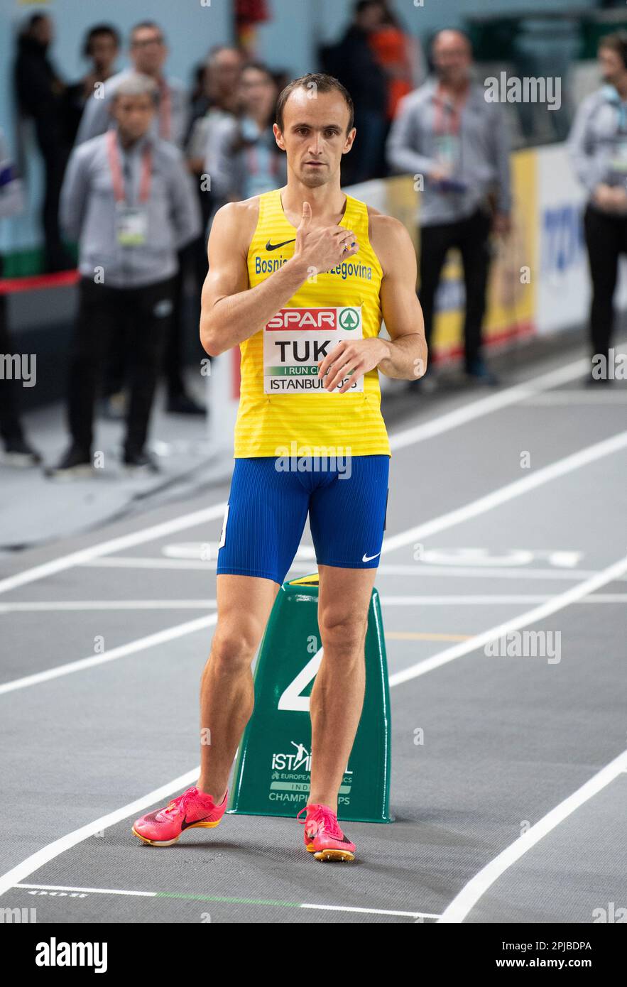 Amel Tuka of Bosnia-Herzegovina competing in the men’s 800m heats at