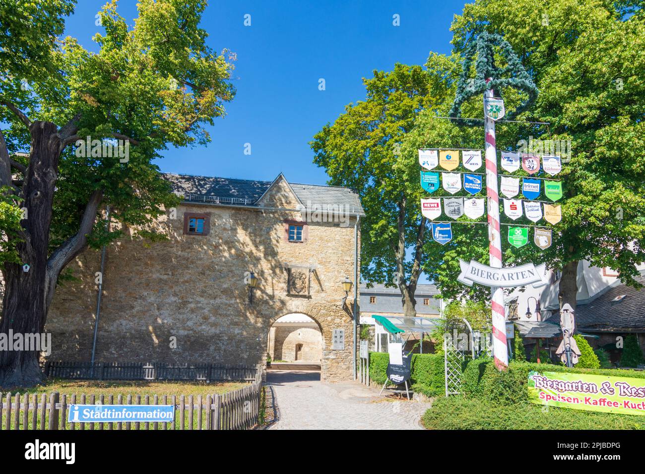 Harzgerode: Schloss Harzgerode Castle in Harz, Sachsen-Anhalt, Saxony-Anhalt, Germany Stock Photo