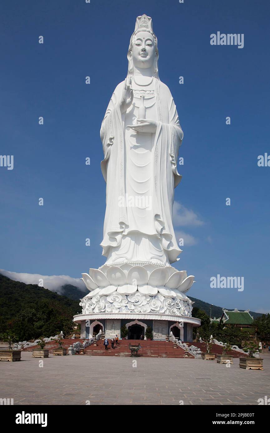 Buddha statue in Linh Ung Pagoda, Danang, Da Nang, Vietnam Stock Photo