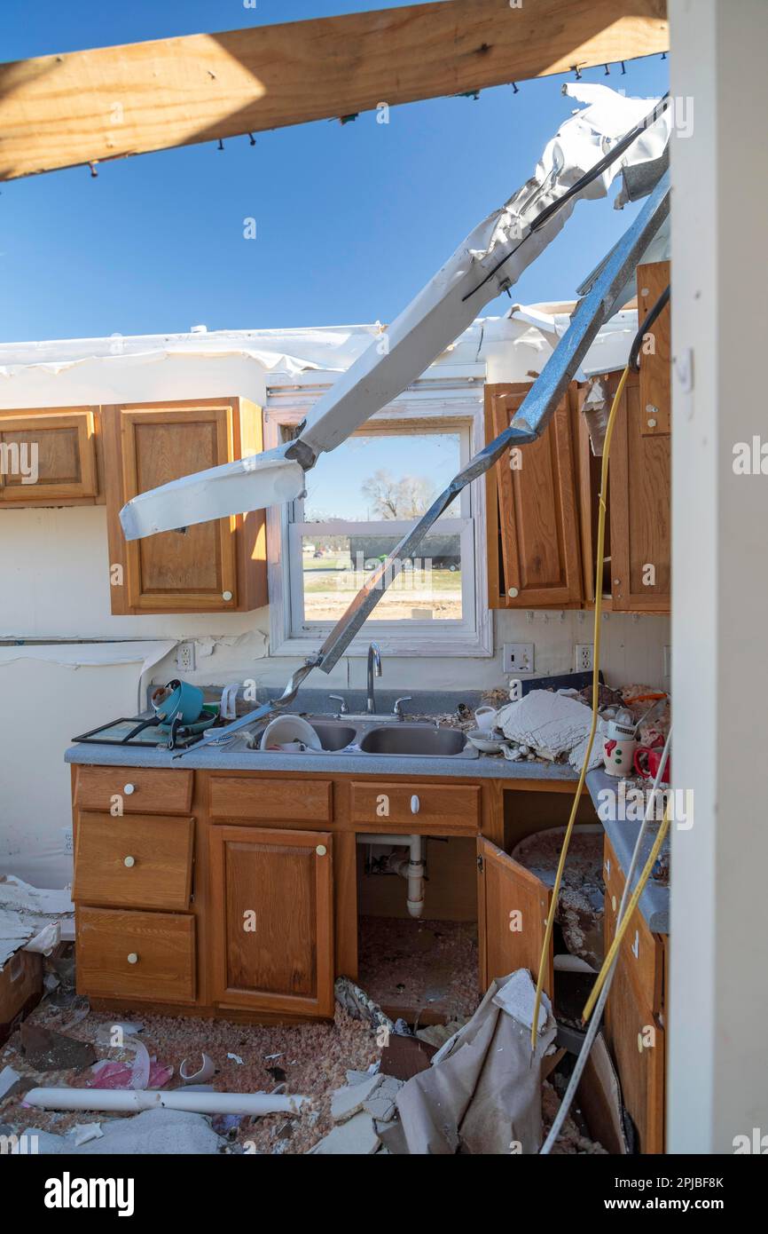 Dawson Springs, Kentucky, Damage from the December 2021 tornado that