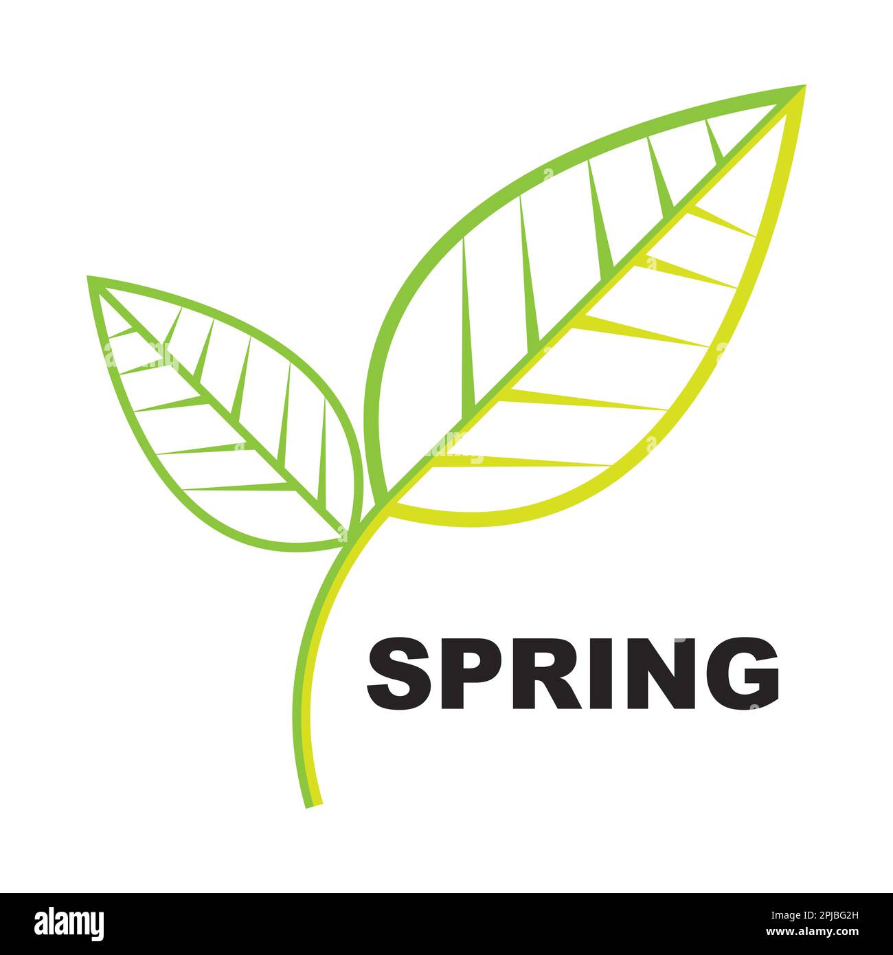 Spring Icon vector illustration logo template Stock Photo - Alamy