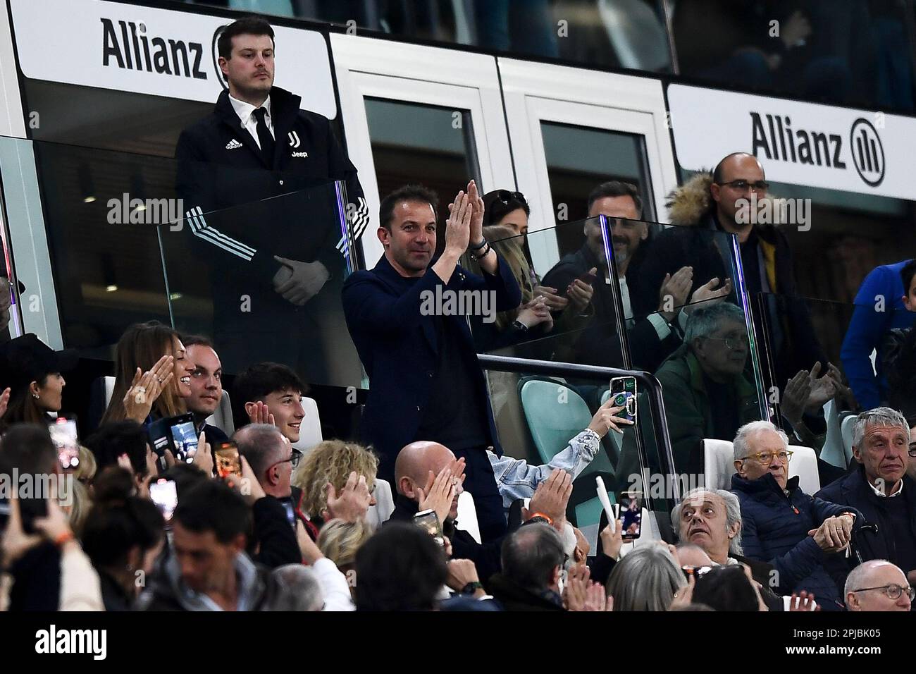 Turin, Italy. 01 April 2023. Alessandro Del Piero attends the Serie A football match between Juventus FC and Hellas Verona FC. Credit: Nicolò Campo/Alamy Live News Stock Photo