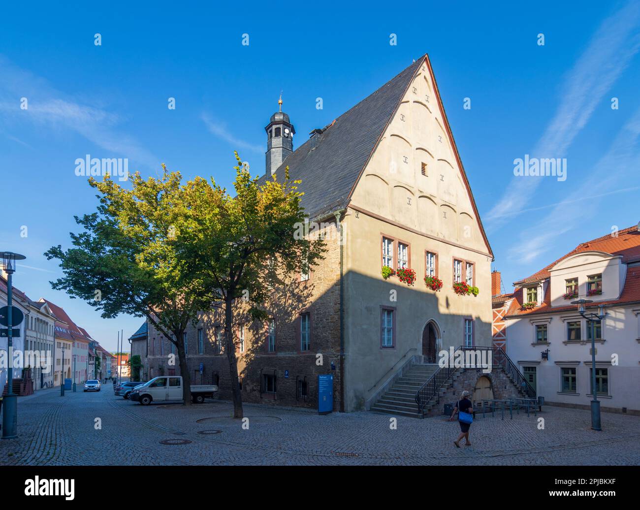 Sangerhausen: Old Town Hall in Mansfeld, Sachsen-Anhalt, Saxony-Anhalt, Germany Stock Photo