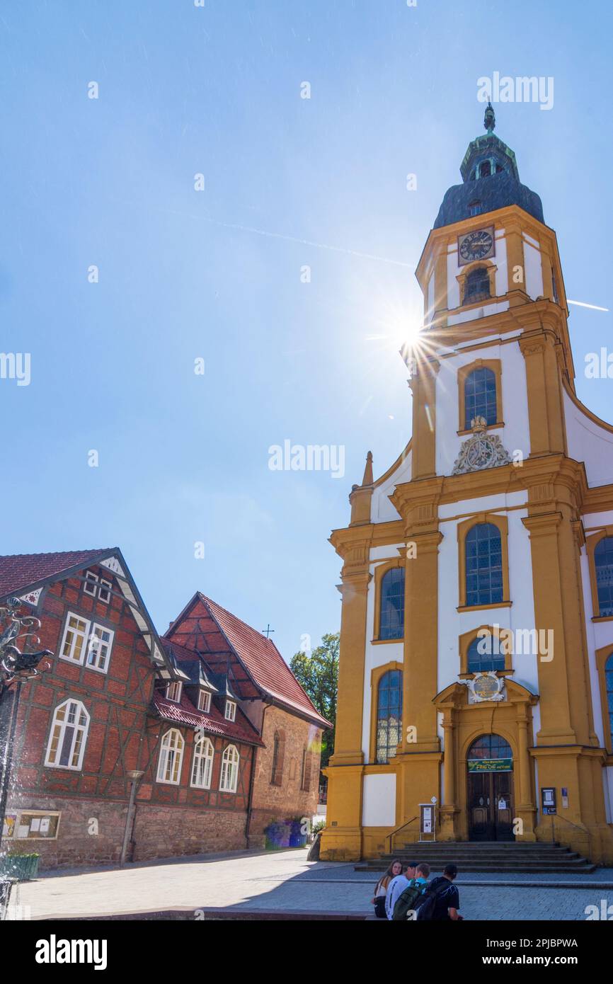 Suhl: church Kreuzkirche in Thuringian Forest, Thüringen, Thuringia, Germany Stock Photo