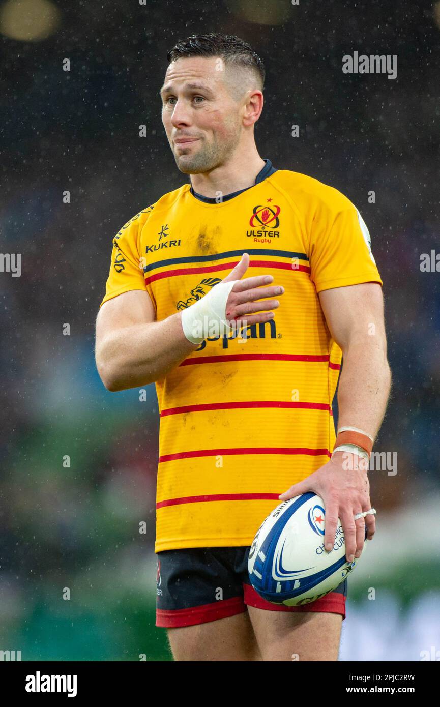 Dublin, Ireland. 01st Apr, 2023. John Cooney of Ulster during the