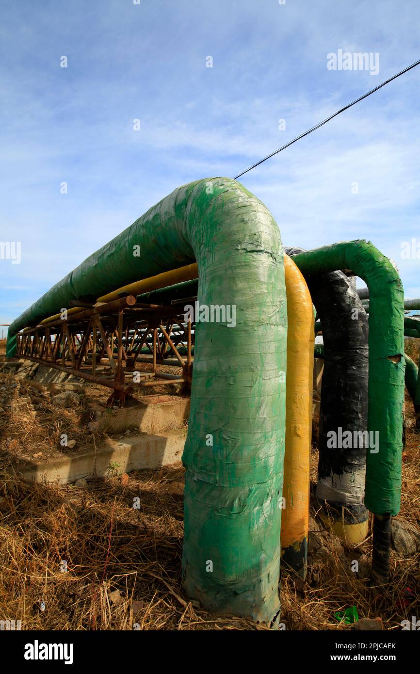 Pipeline of oil fields Stock Photo Alamy