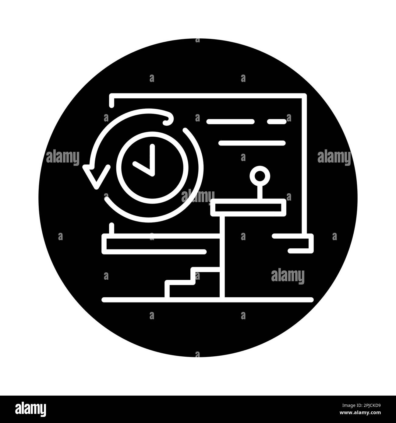 Hall rental black line icon. Conference booth. 24 hour rent service