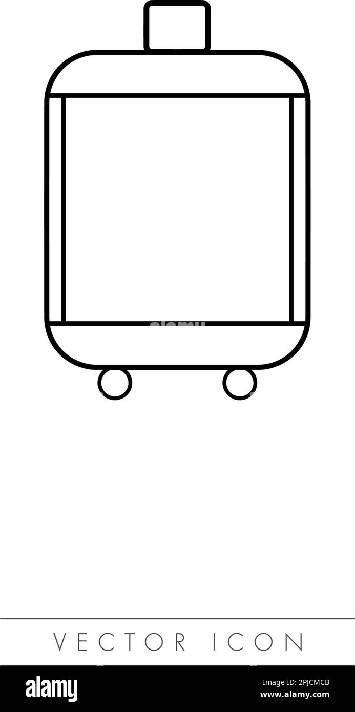 Suitcase Icon Vector Logo Template Stock Vector Image & Art Alamy