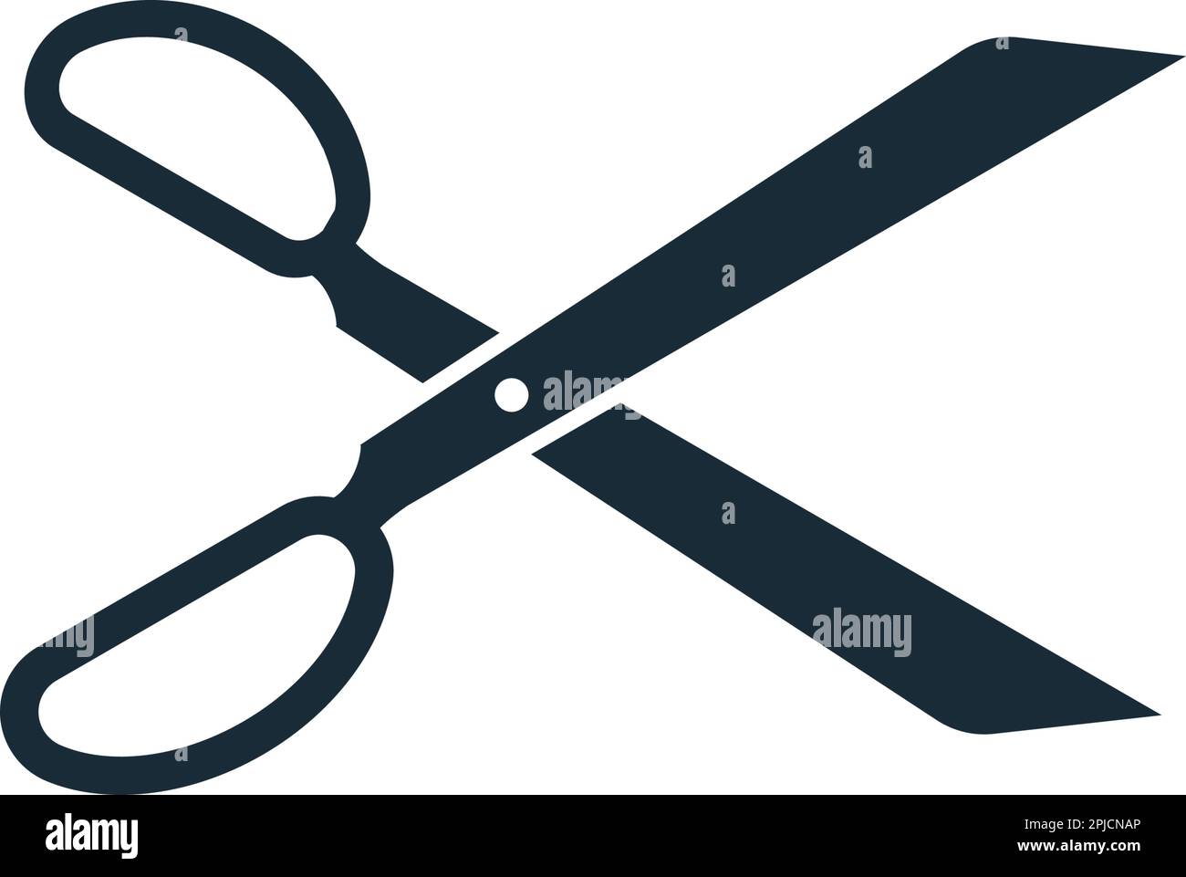 Simple scissor logo design hi-res stock photography and images - Alamy