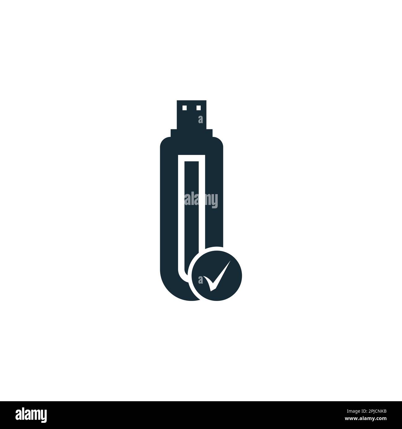 USB Flash Drive Icon Design Template Elements Stock Vector