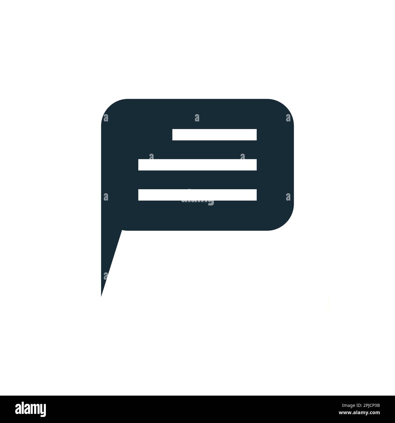 Speech Bubble Icon Design Template Elements Stock Vector
