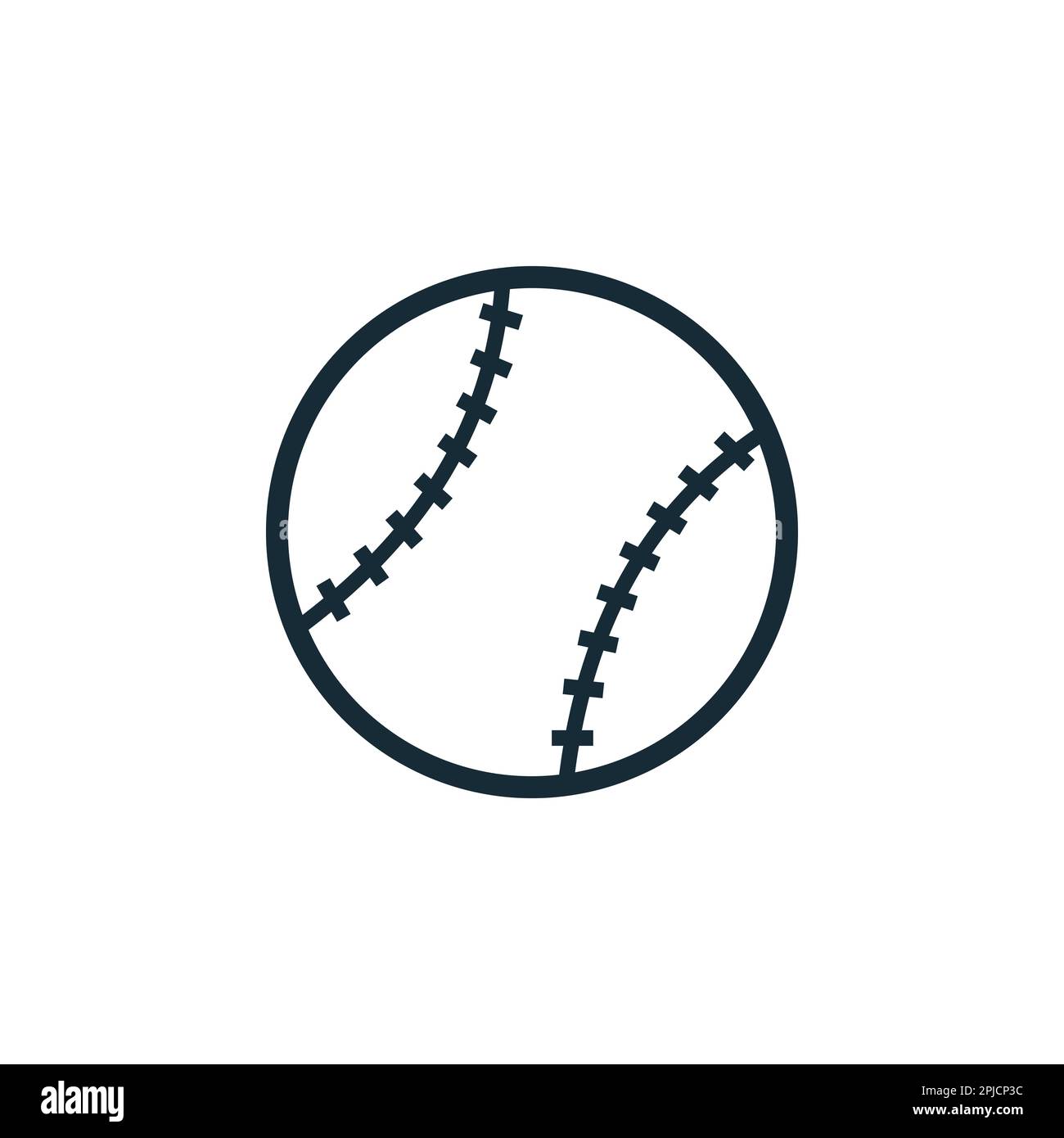 Softball, Baseball, Ball Icon Design Template Elements Stock Vector
