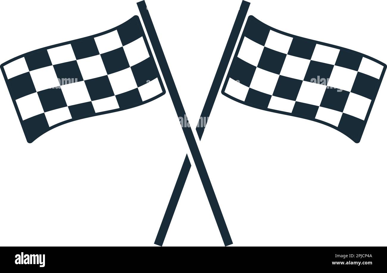 Race Flag Icon Vector Logo Template Illustration Design Stock Vector ...