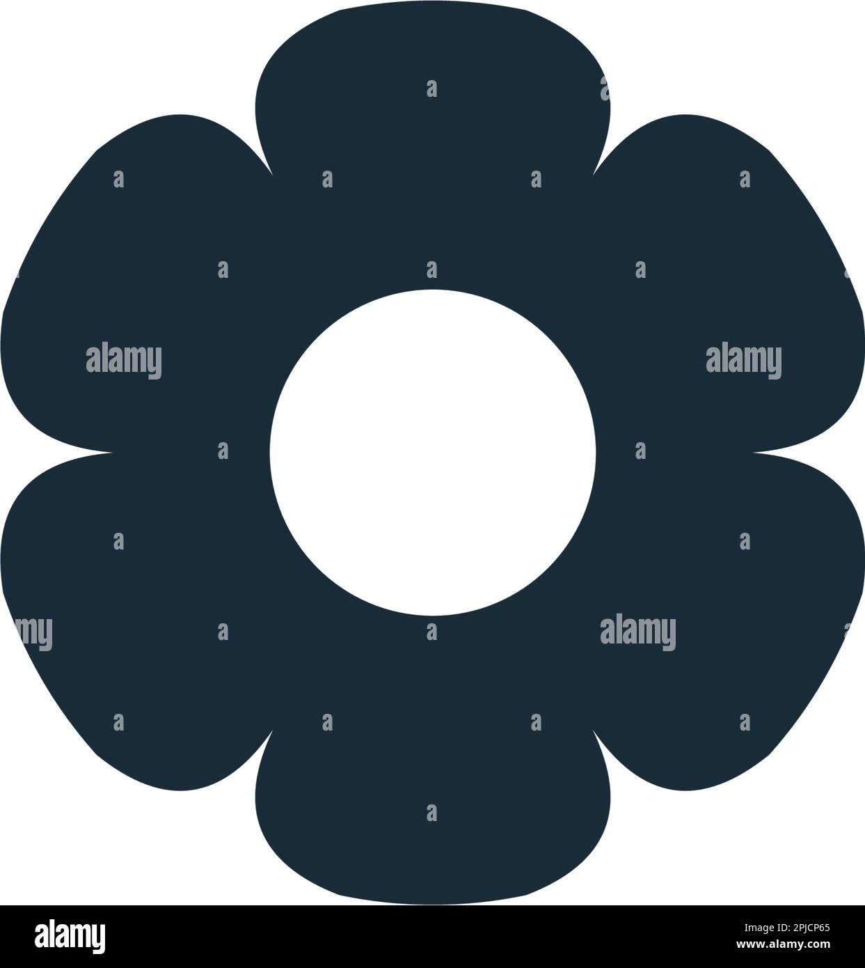 Simple Flower Icon Vector Logo Template Illustration Design Stock ...