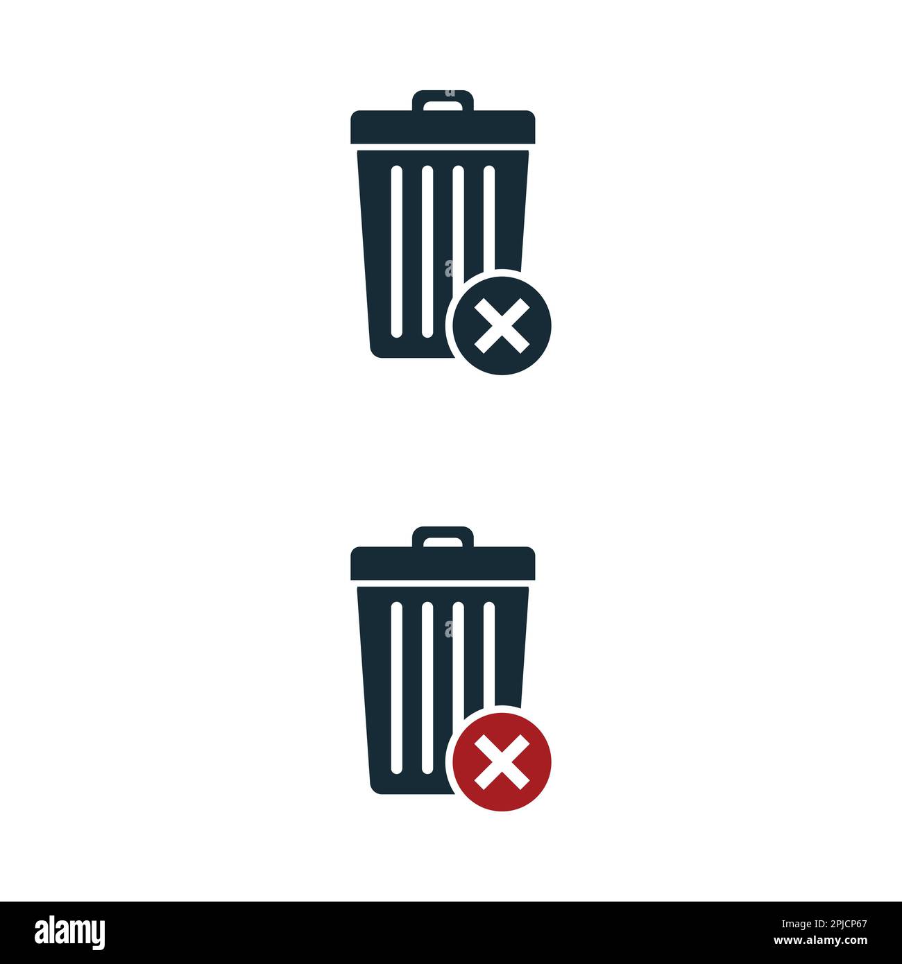 Trash bin icon set simple design Stock Vector Image & Art - Alamy