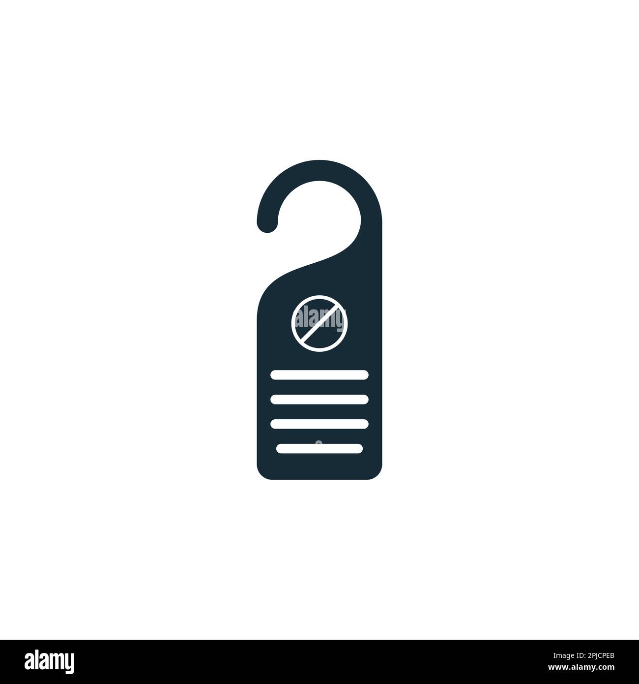 Hanging Tag Door of The Hotel Icon Design Template Elements Stock Vector