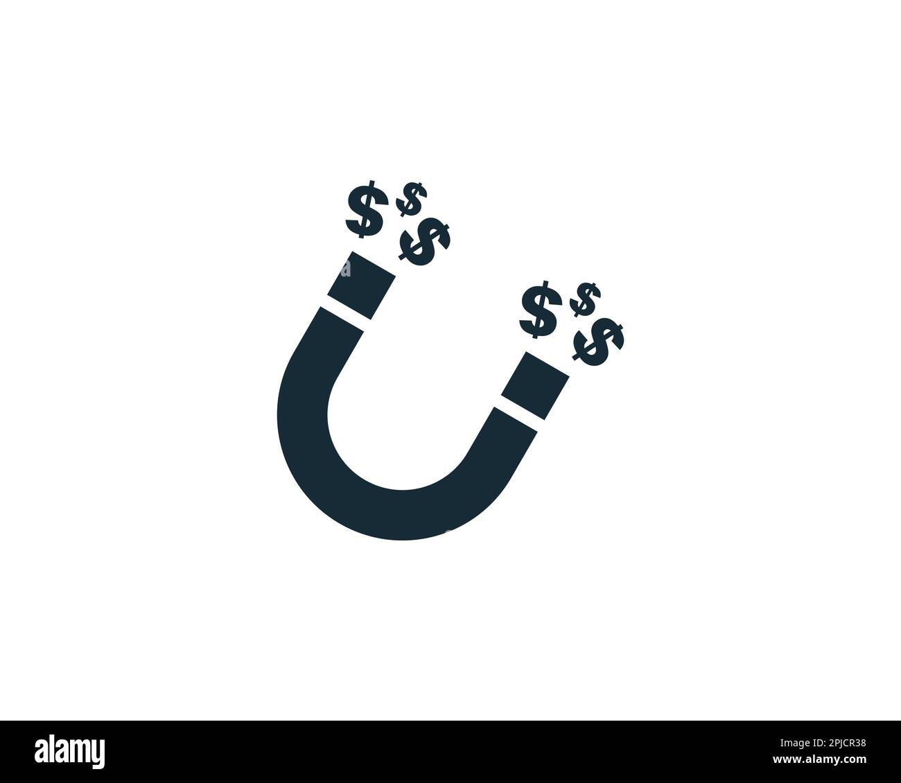 Magnet Icon Design Template Elements Stock Vector