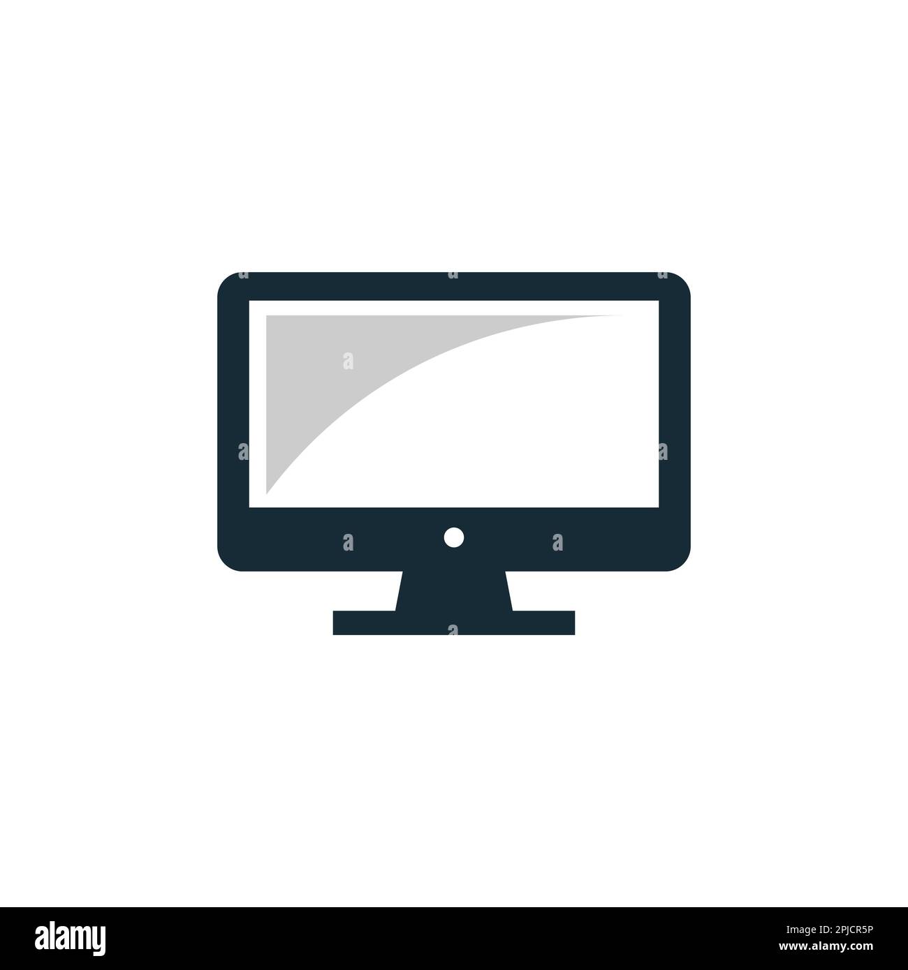 Monitor, LCD, LED Icon Design Template Elements Stock Vector Image ...