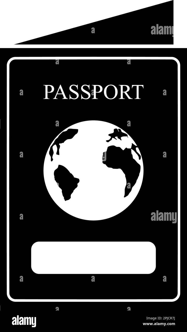 Passport Icon Vector Logo Template Stock Vector