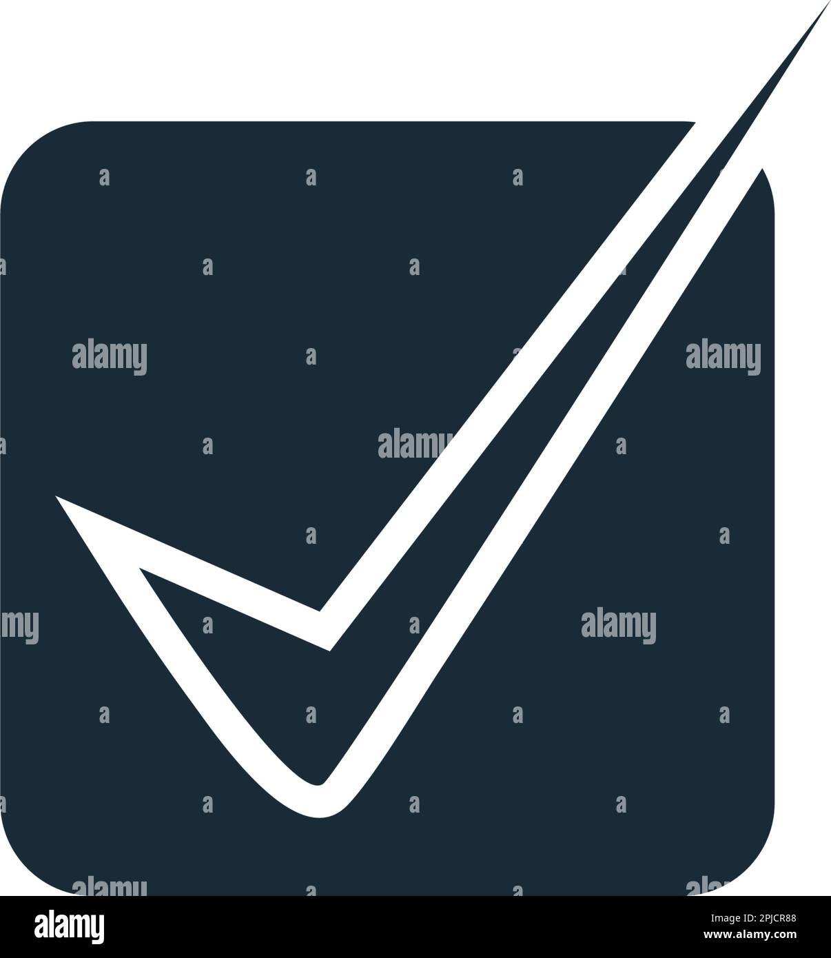 Check Mark Icon Vector Logo Template Illustration Design Stock Vector ...