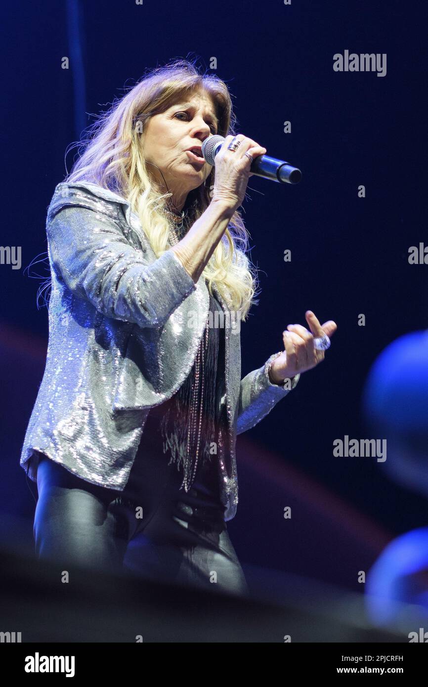 Madrid, Spain. 01st Apr, 2023. Singer Anne Dimech performs