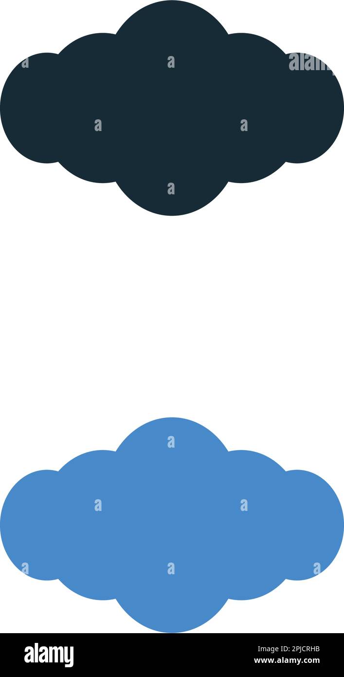 Cloud Icon Vector Logo Template Illustration Design Stock Vector