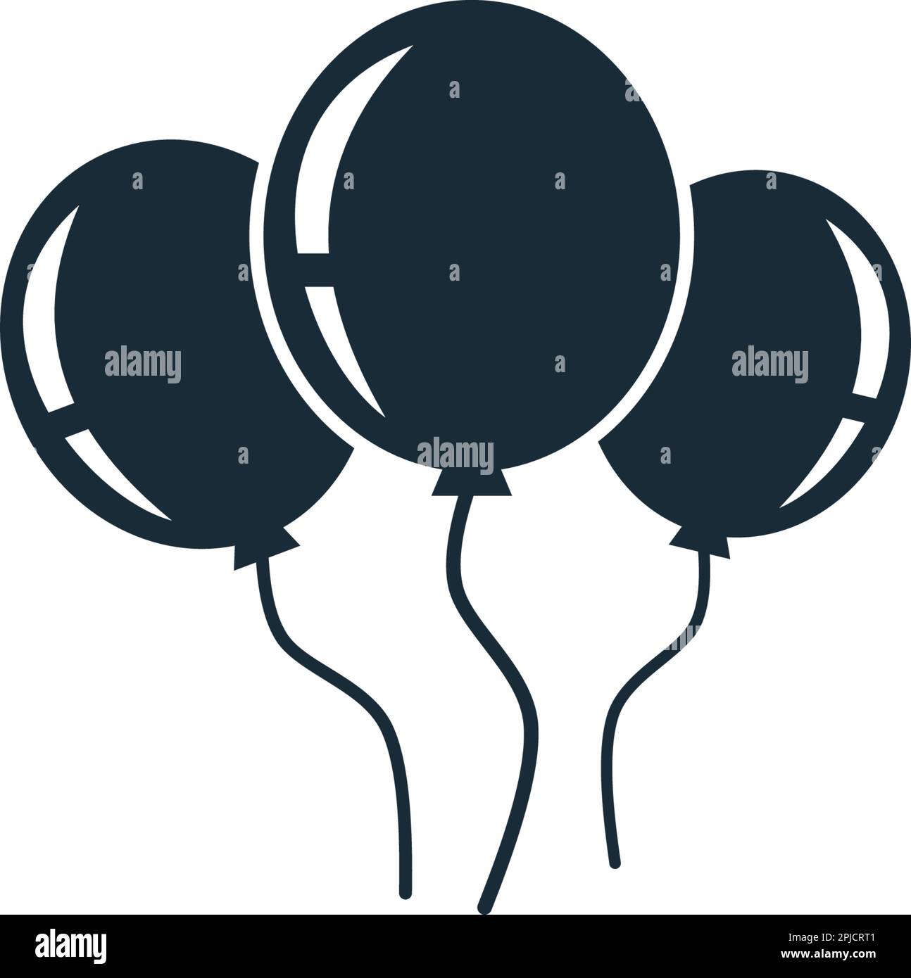 Balloon Icon Vector Logo Template Illustration Design Stock Vector ...
