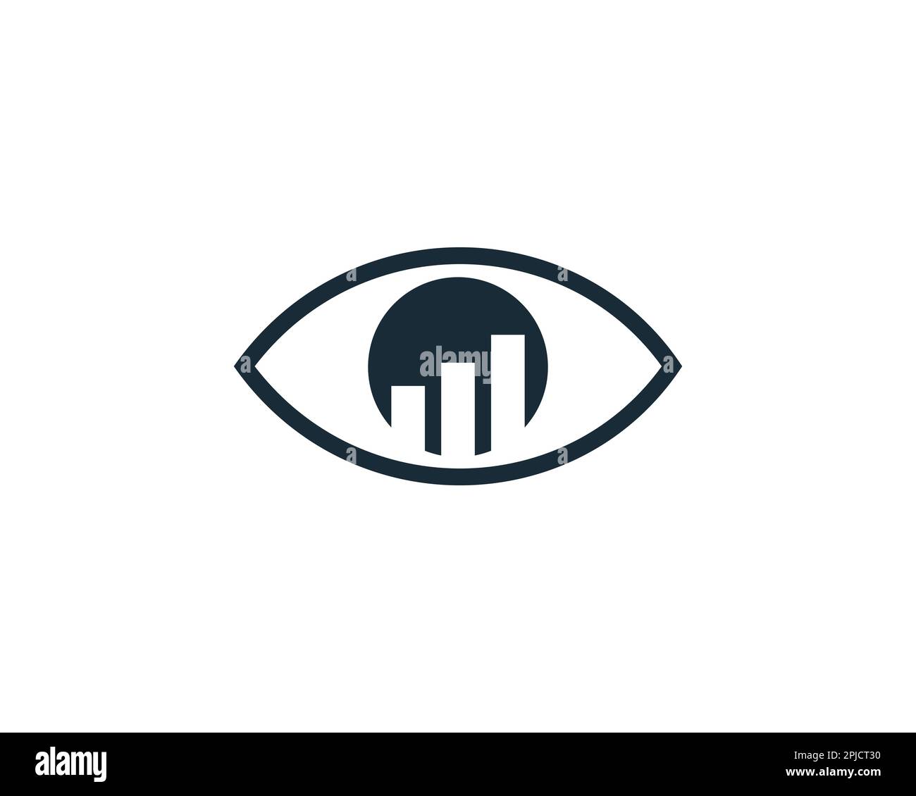Eye Vision, Stock Exchange Financial Icon Design Template Elements Stock Vector