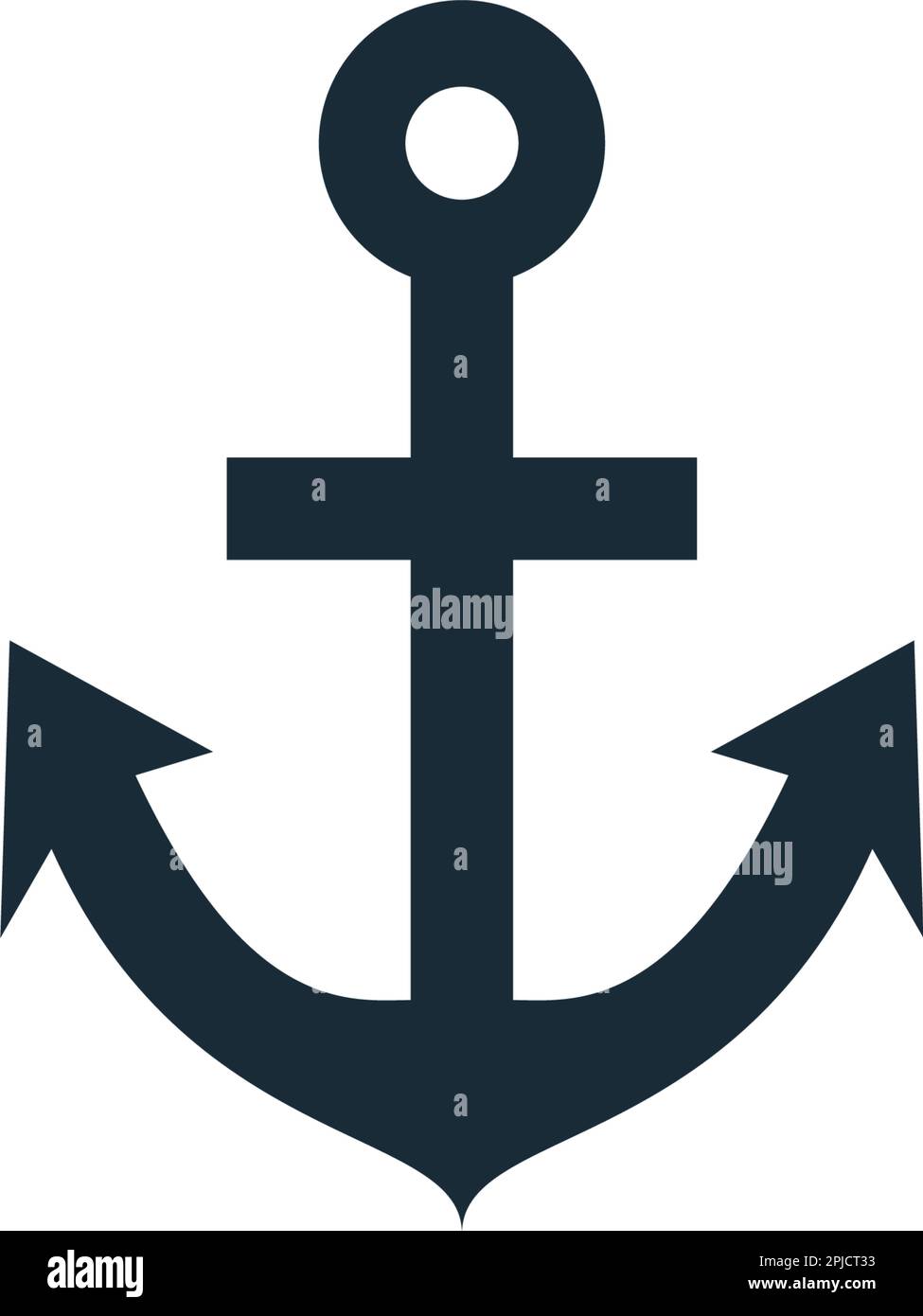 Anchor Icon Vector Logo Template Illustration Design Stock Vector Image ...