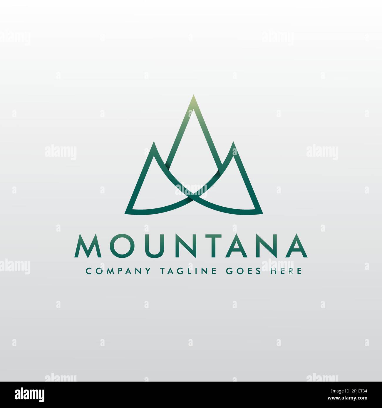 Logotype Letter M for Mountain Logo design template Stock Vector Image ...