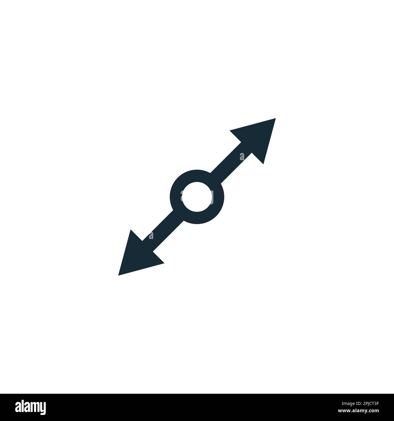 Arrow of Compass Icon Design Template Elements Stock Vector
