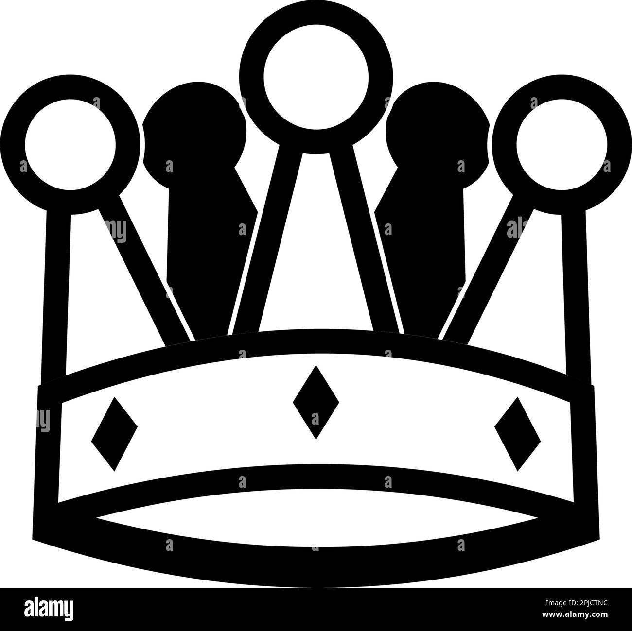 Crown Icon Vector Logo Template Illustration Design Stock Vector Image ...