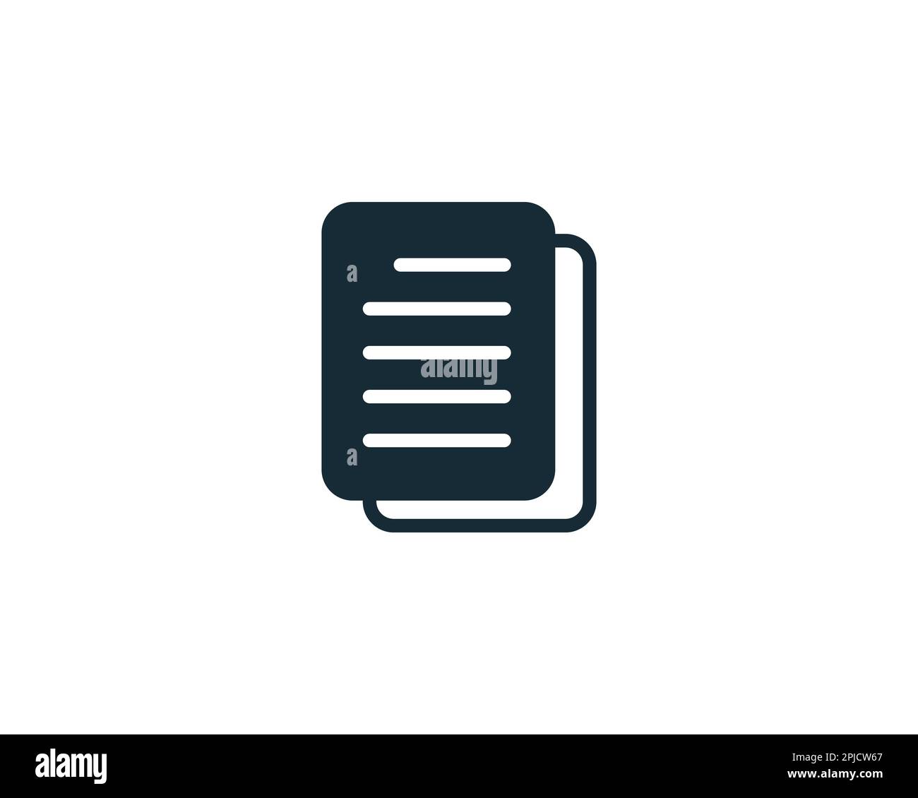 Document Sign, Paper and Text Icon Design Template Elements Stock Vector