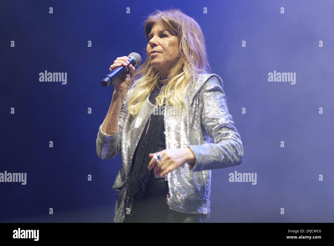 Madrid, Spain. 01st Apr, 2023. Singer Anne Dimech performs