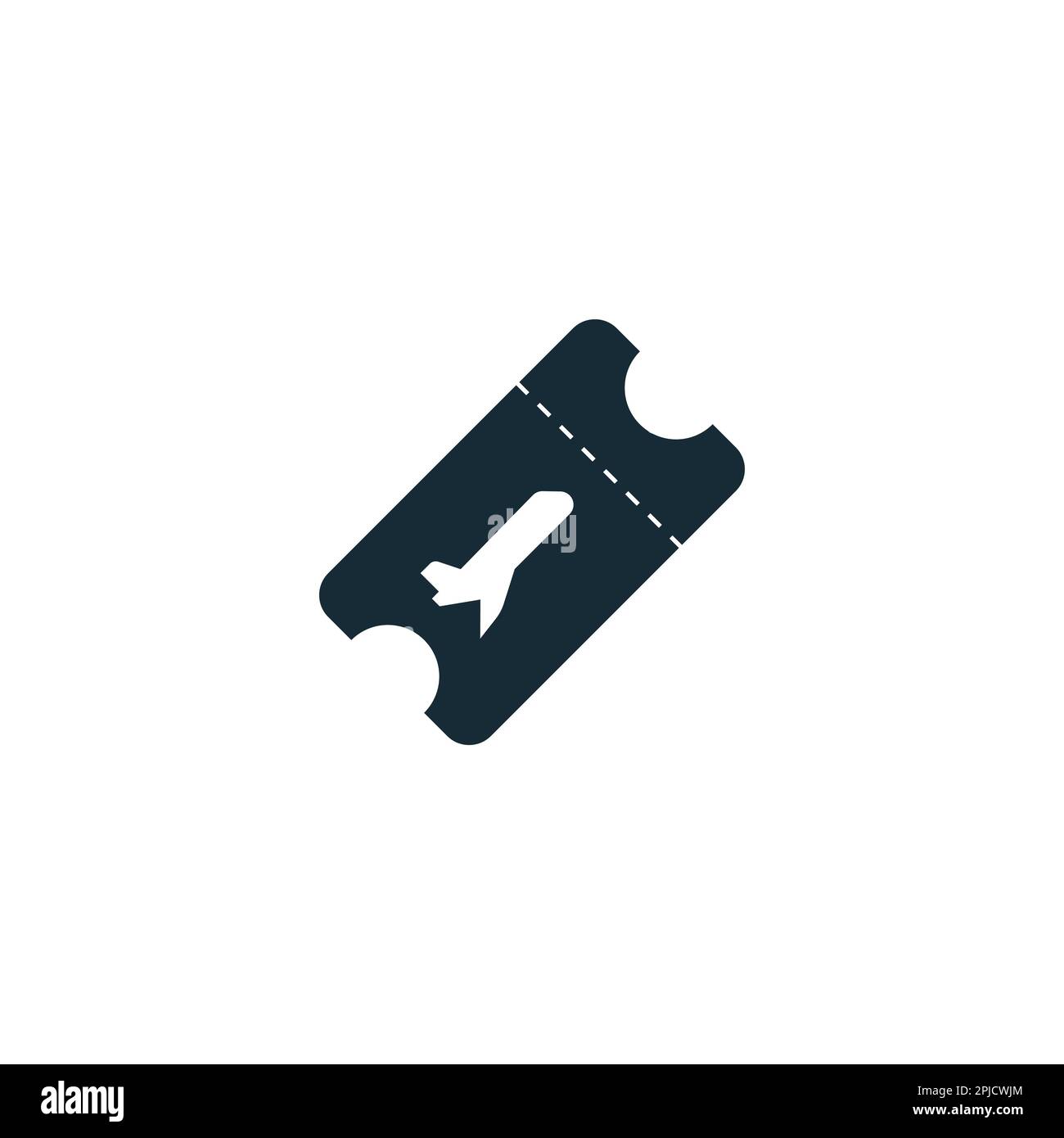 Airplane Ticket Icon Design Template Elements Stock Vector