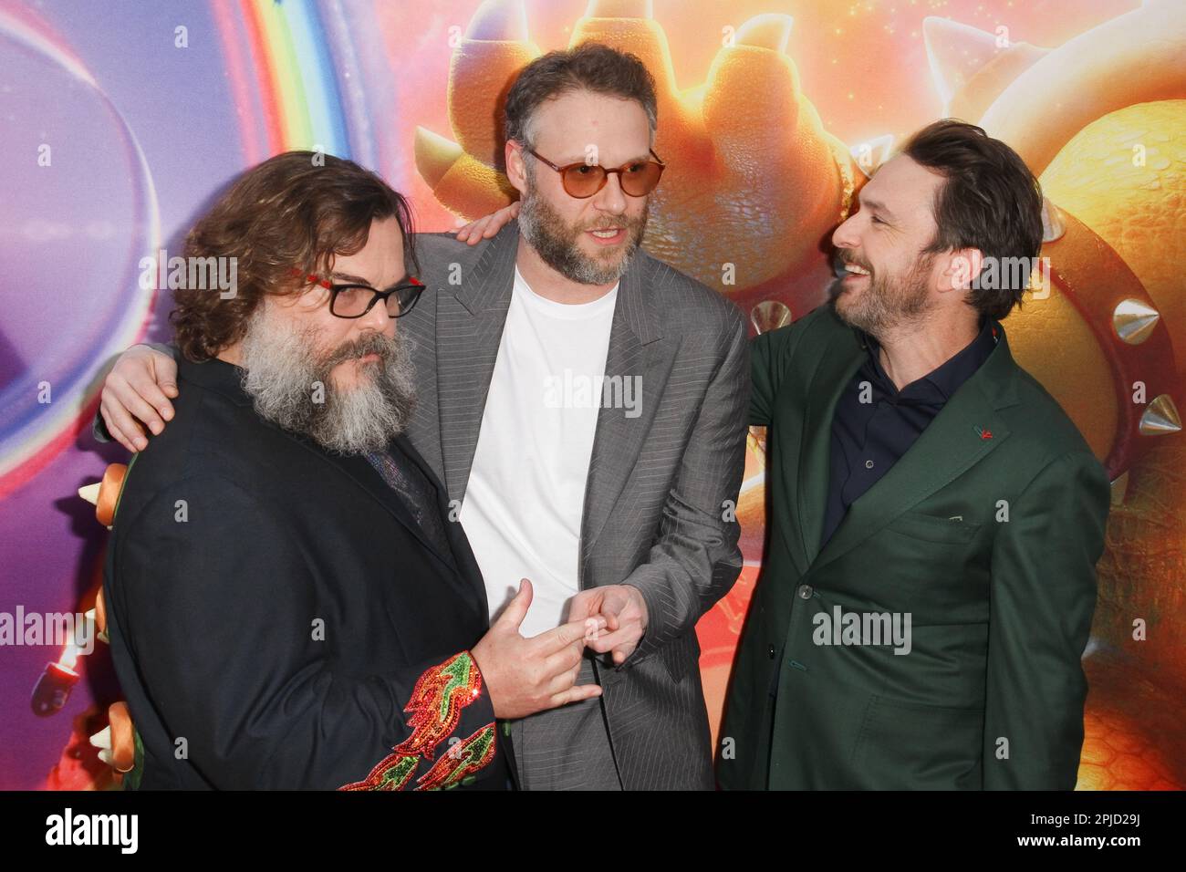 Los Angeles, USA. 02nd Apr, 2023. Chris Melendandri, Shigeru Miyamoto at  The Super Mario Bros. Movie Special Screening held at the Regal LA Live,  Los Angeles, CA, April 1, 2023. Photo Credit