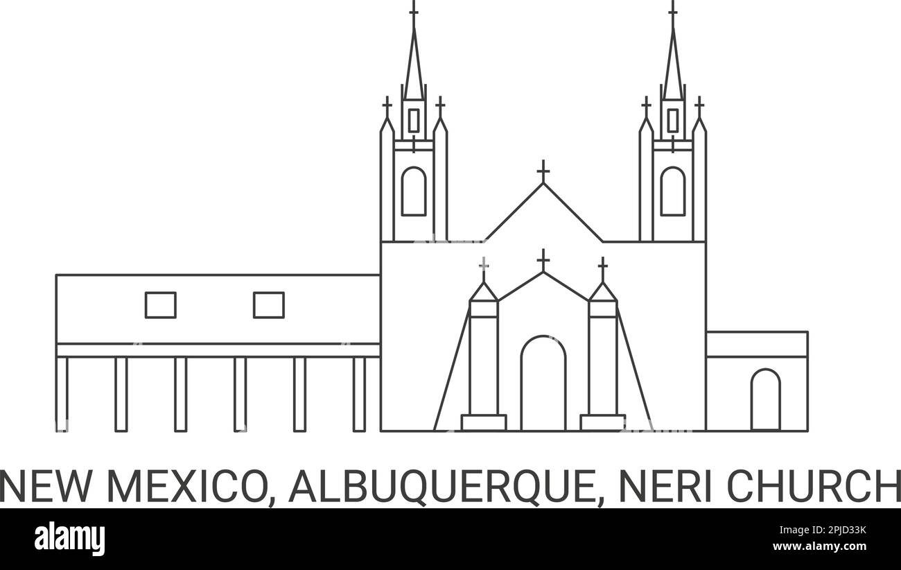 United States, New Mexico, Albuquerque, Neri Church, travel landmark