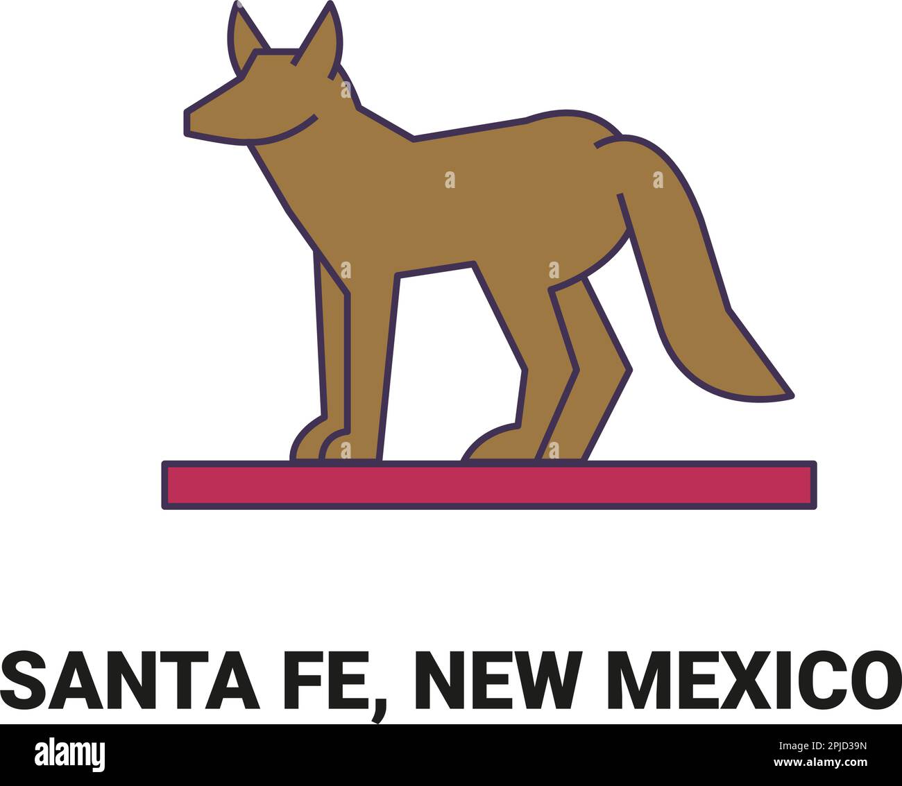 United States Santa Fe New Mexico Travel Landmark Vector Illustration united-states-santa-fe-new-mexico-travel-landmark-vector-illustration