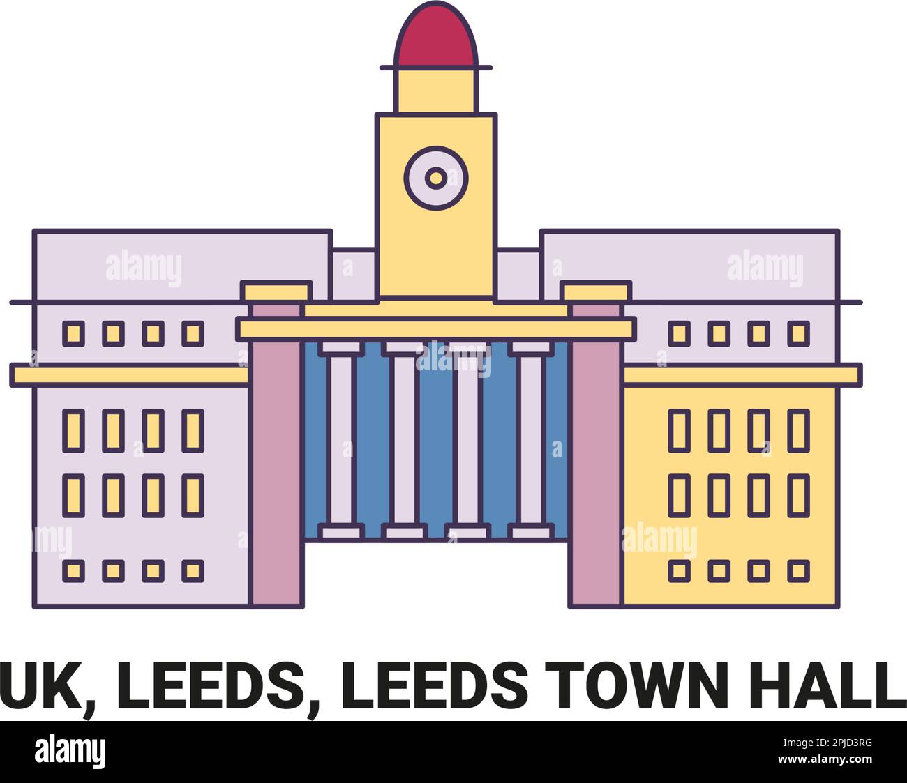 england-leeds-leeds-town-hall-travel-landmark-vector-illustration