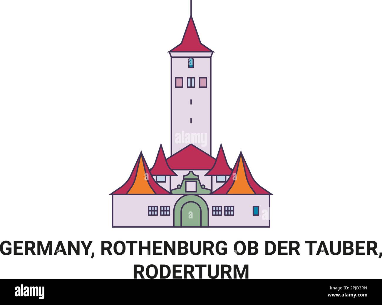 Roderturm Stock Vector Images - Alamy