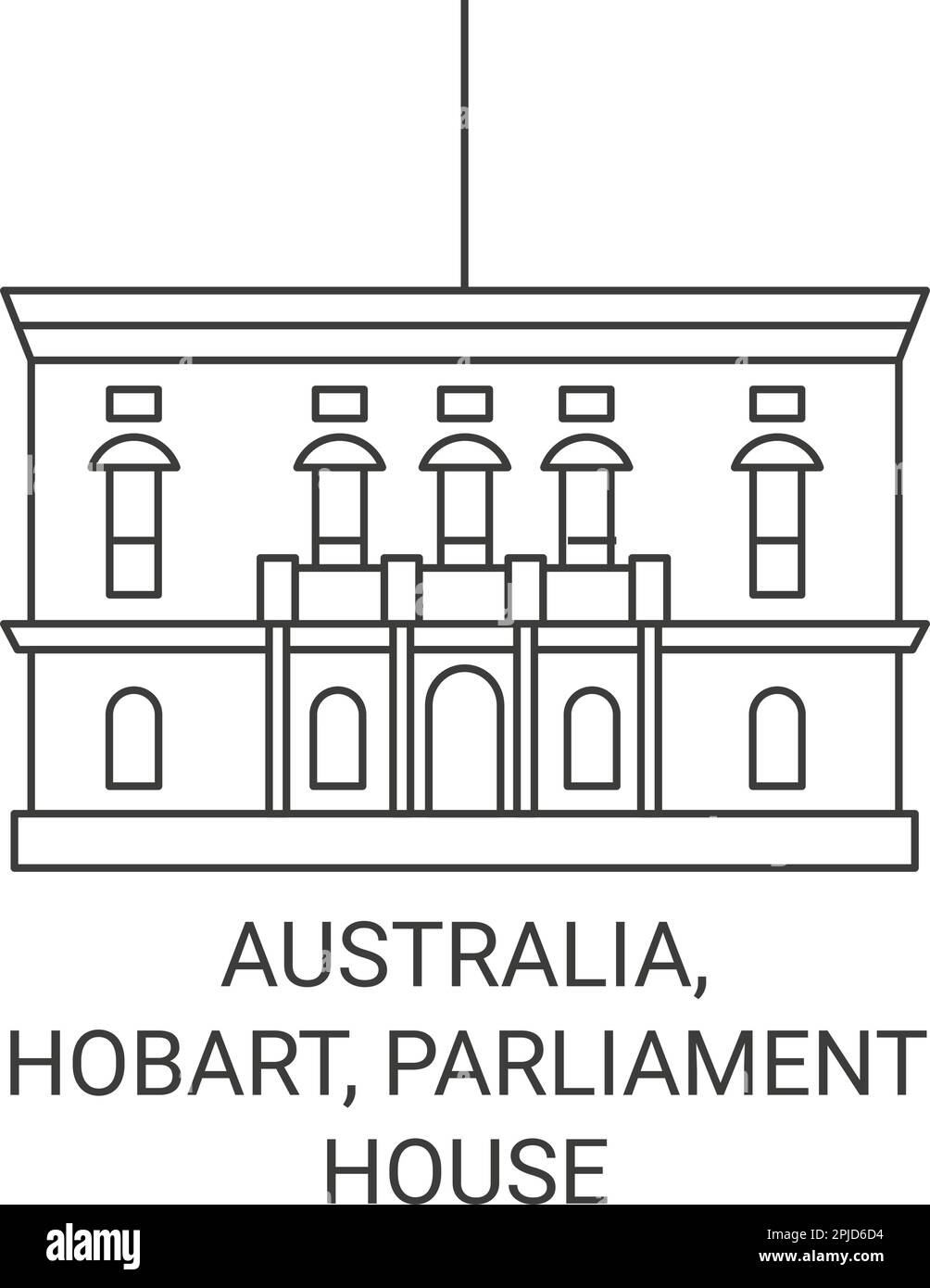 The town of hobart Stock Vector Images Alamy