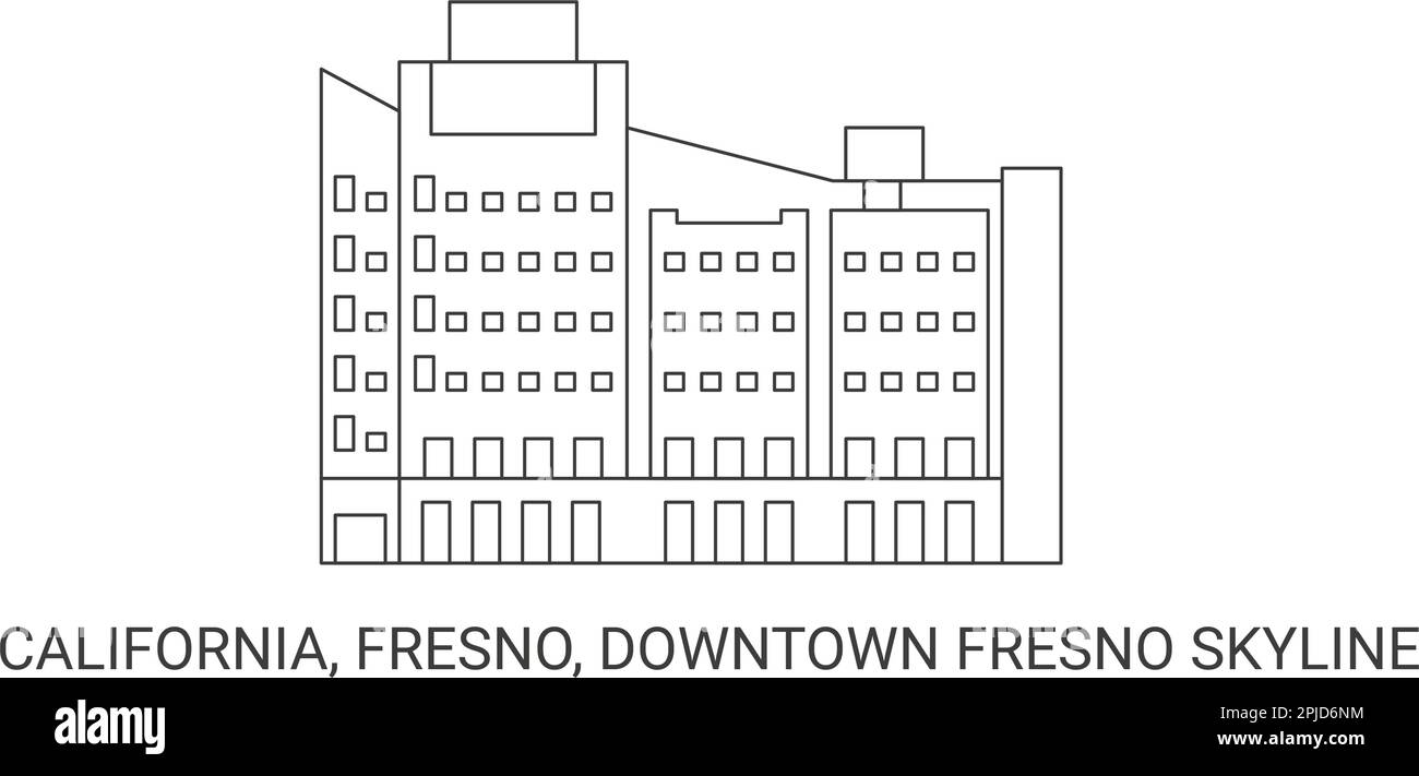United States, California, Fresno, Downtown Fresno Skyline, travel