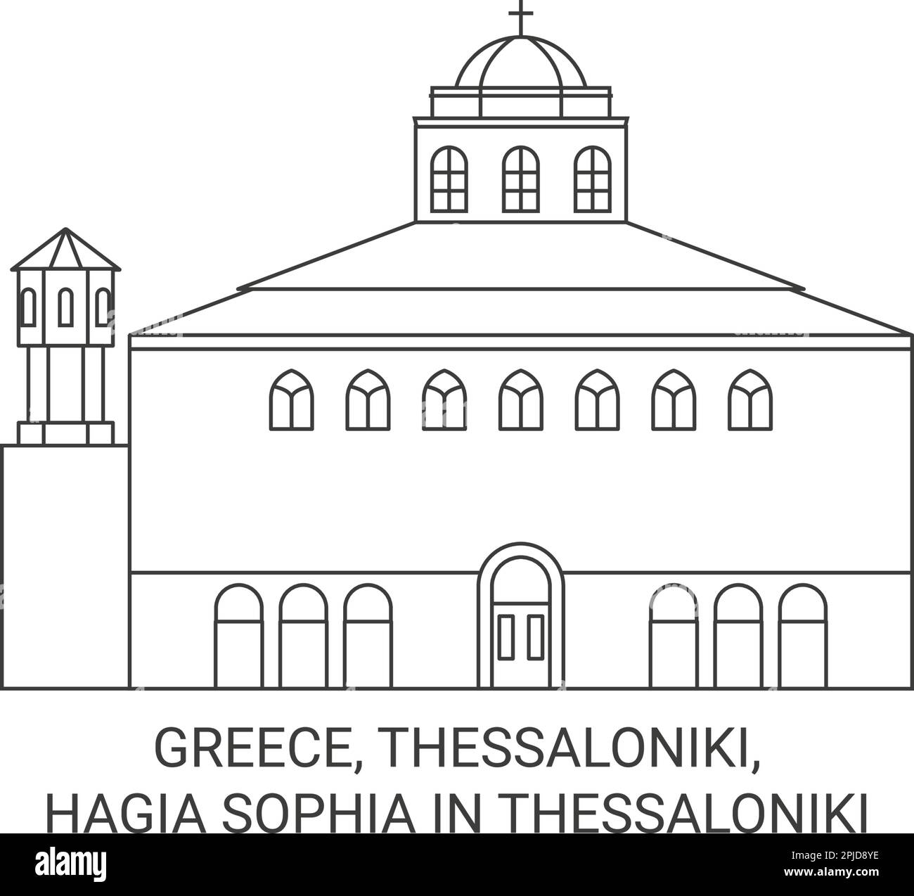 Greece, Thessaloniki, Hagia Sophia In Thessaloniki travel landmark