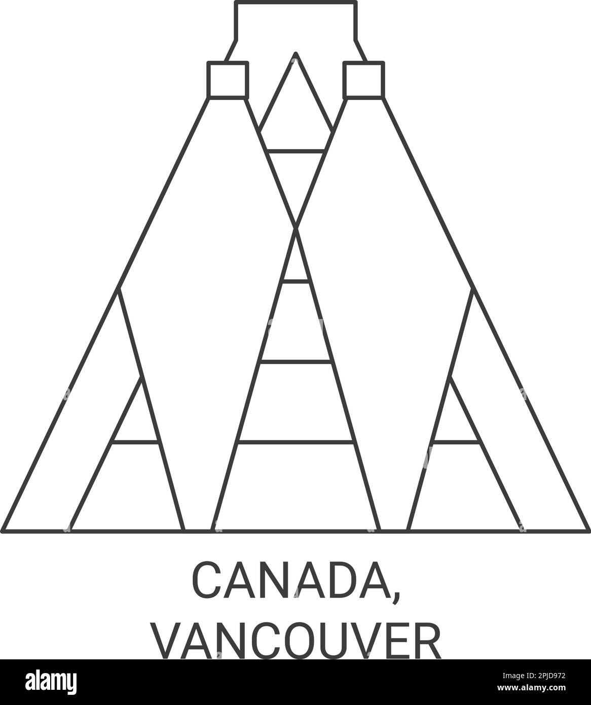 canada-vancouver-travel-landmark-vector-illustration-stock-vector
