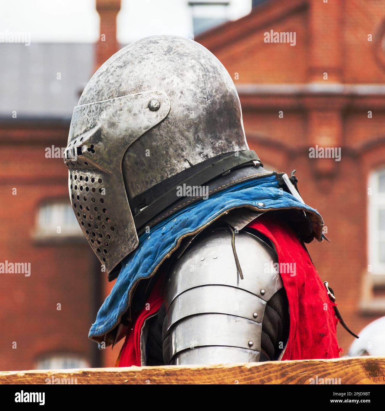 Historical Medieval  Buhurt Battles in Hämeenlinna Finland Stock Photo