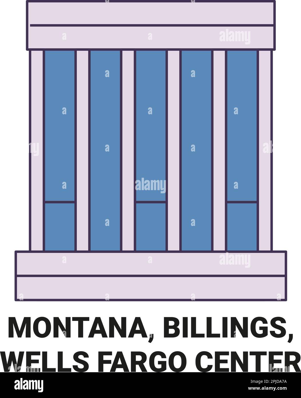 United States, Montana, Billings, Wells Fargo Center travel landmark