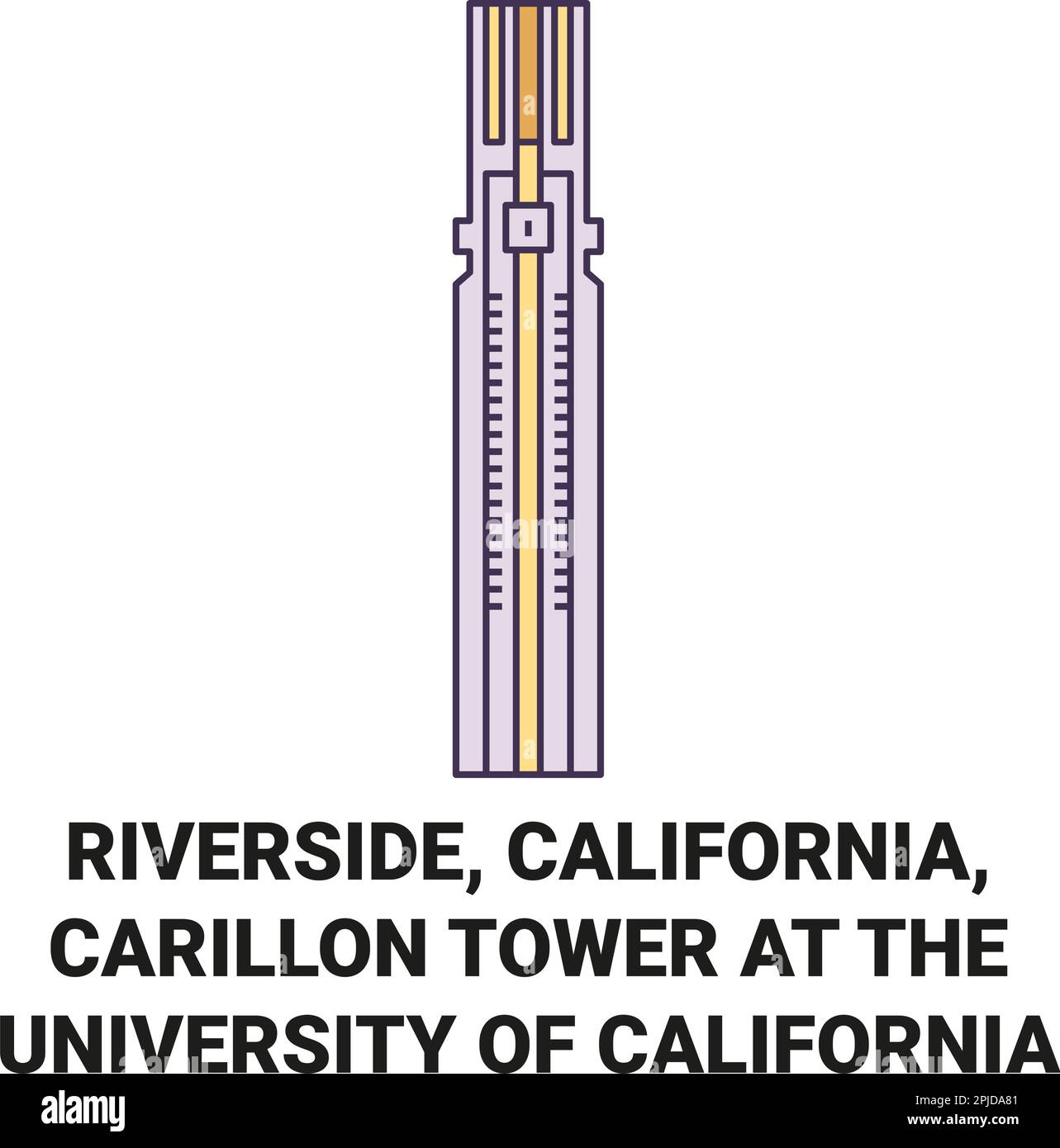 United States, Riverside, California, Carillon Tower At The University