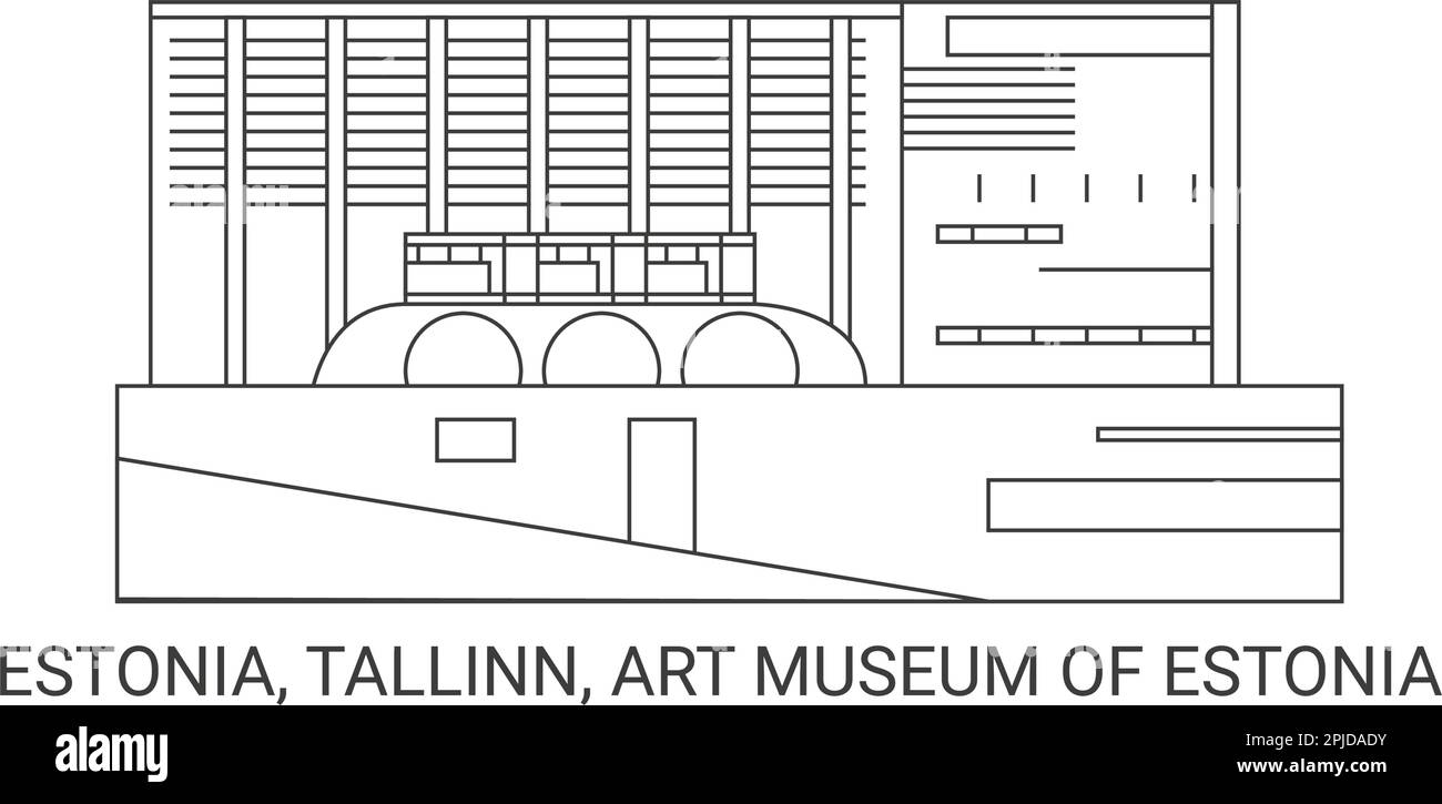 Estonia, Tallinn, Art Museum Of Estonia, travel landmark vector