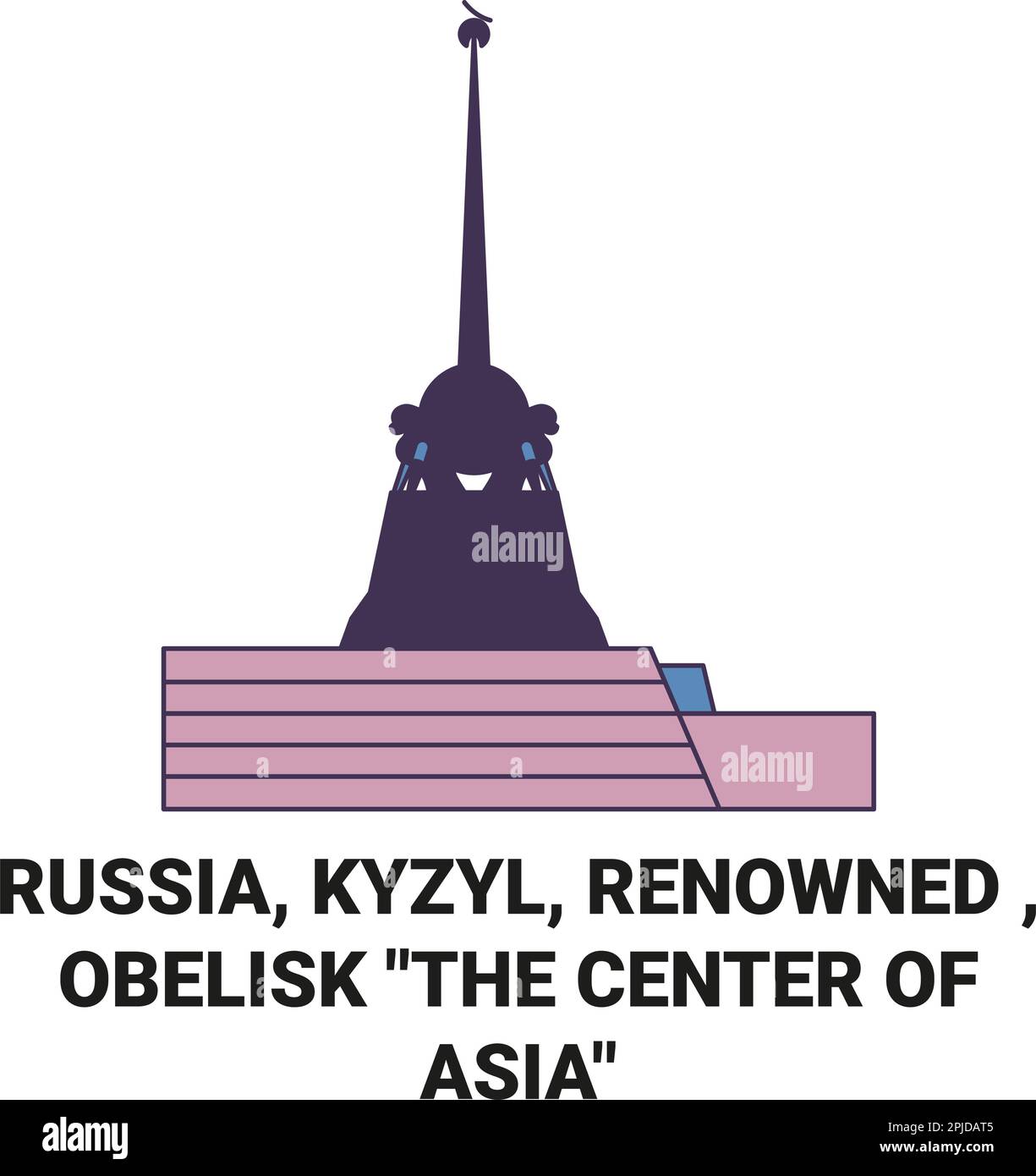 Russia, Kyzyl, Renowned , Obelisk The Center Of Asia travel landmark 
