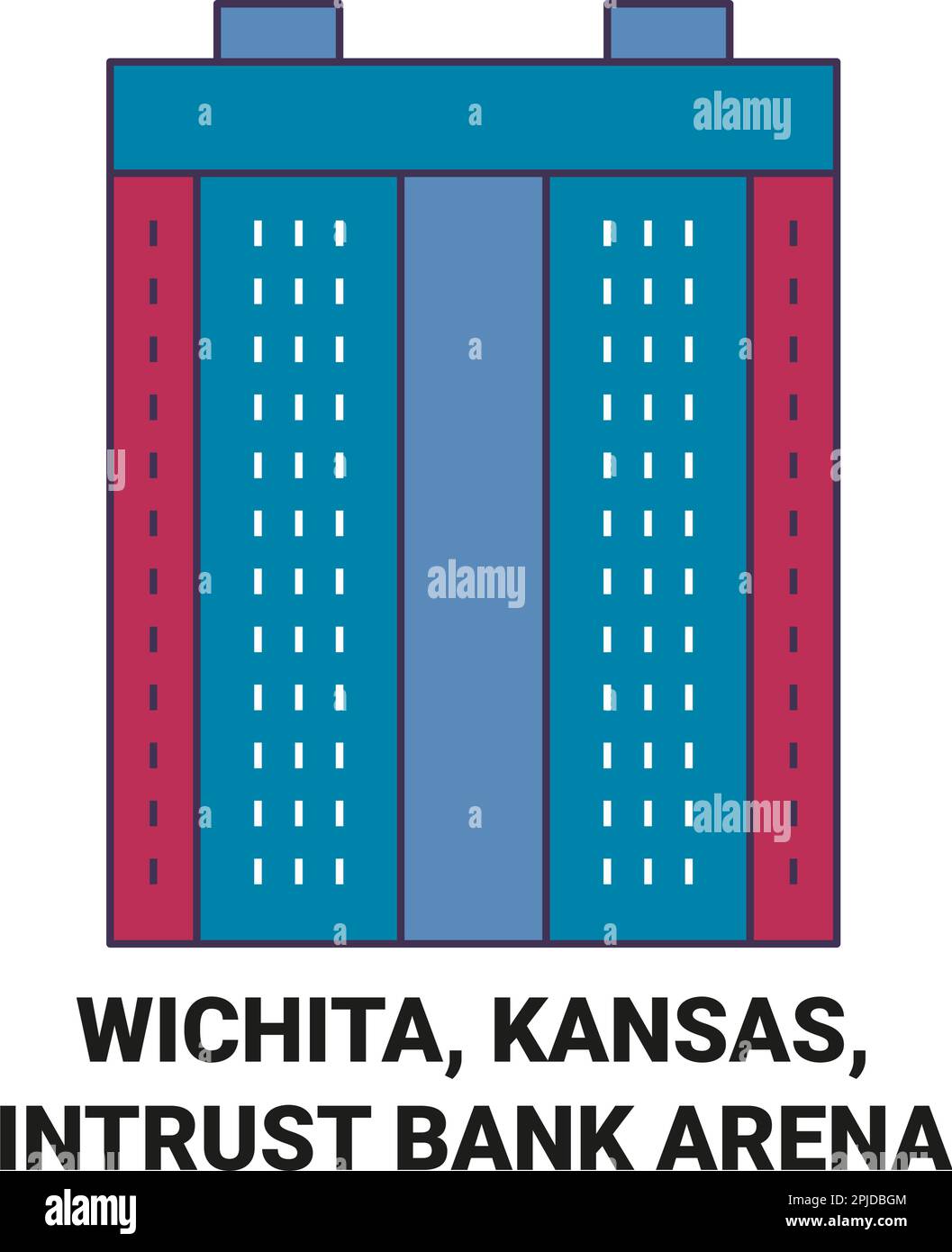 United States, Wichita, Kansas, Intrust Bank Arena travel landmark